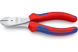 Knipex Tronchese Laterale per Meccanica Tipo Forte Cromata, Rivestiti in Materiale Bicomponente 160 Mm 74 05 160