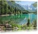 Produktbild Wunderschöner See im Wald Format: 100x70 auf Leinwand, XXL riesige Bilder fertig gerahmt mit Keilrahmen, Kunstdruck auf Wandbild mit Rahmen, günstiger als Gemälde oder Ölbild, kein Poster oder Plakat
