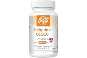 CESTFILO Ubiquinol CoQ10 600mg Softgels - Active Form of CoQ10 Plus Vitamin E & Omega 3 6 9 - Advanced Antioxidant Coenzyme Q10 Supplement for Heart & Brain (60 Count, (Pack of 1))