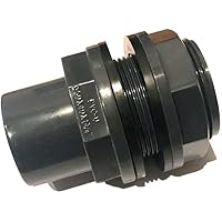 Adrenalin-Fishing PVC-U Tankdurchführung DN63 Tankverschraubung Klemmverschraubung 63mm mit 2 X Klebemuffen inkl. 2 X…