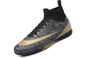 VTASQ Zapatos de Fútbol Hombre FG/AG Profesionales Alta Botas de Fútbol Niños Spike Aire Libre Atletismo Training Zapatillas de Fútbol Zapatillas de Deporte Entrenamiento
