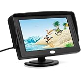 BW 4.3" TFT LCD Color Monitor 16: 9 for Car Reversing Parking Rearview Camera GPS