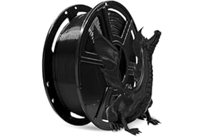 Flashforge® Filamento PLA para impresión 3D de 1,75 mm, 1 kg/Rollo para la Serie Creator (Negro)