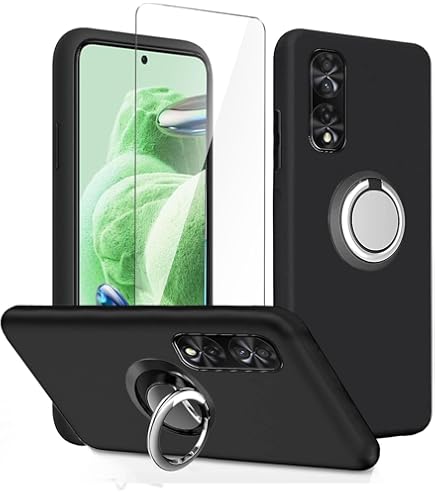 Jusy Coque Pour Honor 200 Lite 5G, Avec Anneau Rotatif à 360°, Support