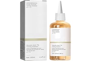 BAICAI Glycolic Acid Toning Resurfacing Solution,Glykolsäure Peeling 7%-ige -Lösung für Hautunreinheiten und Akne, Toner (100ml) (1 pcs)