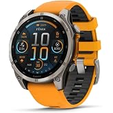 Garmin Fenix 8 47mm Amoled Titanyum Turuncu Akıllı Saat
