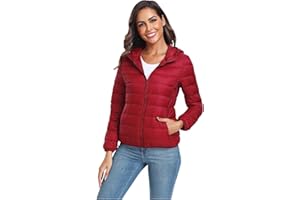 Teemie Mujer Chaqueta Plumas Ligero Abrigo Plumiferos Con Capucha Plumon Jacket Ultraligero Puffer Acolchada Cazadora Ligera Señora Chaquetas Invierno De Montaña