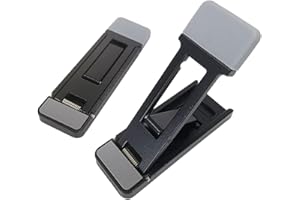 DiiWmme 2 supporti autoadesivi per tastiera del computer portatili per scrivania. Piedini invisibili per computer portatile. Supporto pieghevole regolabile per tastiera portatile (nero)