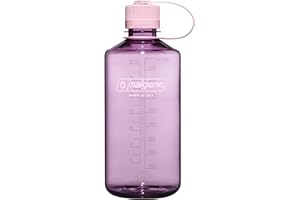 Nalgene Sustain Tritan BPA-Free Water Bottle Made with Material Derived from 50% Plastic Waste, 32 OZ, Narrow Mouth, Cherry Blossom