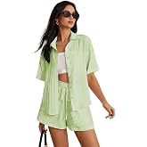 Leriya Fashion Co-ord Set for Women Stylish Solid Poly Lycra Cotton | Textured Pyjama Set For Woman Travel Beach & Holiday Lo