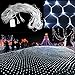 Produktbild WYBAN 3 x 2M 200 LEDs Kaltweiß Lichterkette/Netzlicht Helles Netzlicht Außenbeleuchtung für Gartendekorationslichter/Park/Hochzeit /Partei / Innen und Außen Deko (3 x 2M-Kaltweiß)