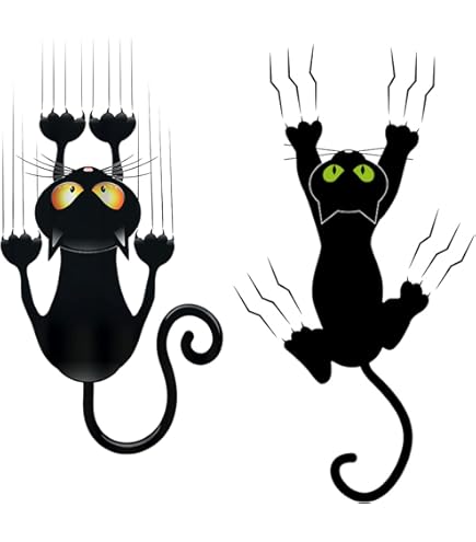 Adesivo Gatti 10x20cm - Sticker Decorativo Per Auto, Moto, Pareti, Nero O Bianco