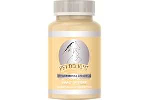 Saint Nutrition Pet Delight Friandises vermifuges intestinaux Anti-vers pour Animaux – Effet antiparasitaire Naturel pour Chiens, Chats et Oiseaux Pendant et après infestation pour Chien & Chat, 15g