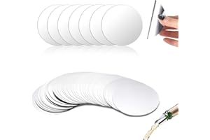 O OLAX 50 Pezzi Salvagoccia Vino 7.5 cm – Versatore Antigoccia in Pet Alimentare Riutilizzabile – Dischetti Versatori per Bottiglie di Vino Rosso, Bevande – Bar, Ristorante, Casa