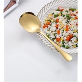 ARVALE Profesyonel 21 cm Paslanmaz &Ccedil;elik Servis Kaşığı &ndash; Yemek ve Salata Servisi İ&ccedil;in