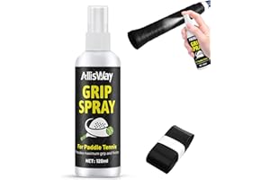 Allisway Grip Spray, Anti Rutsch Spray, Padel Overgrip, Griffband Padel Schläger, Geeignet für Padelschläger, Pole Dance Stange, Torwarthandschuhe, Fitnessgeräte, Rutschfest Schweißabsorbierend, 120ml
