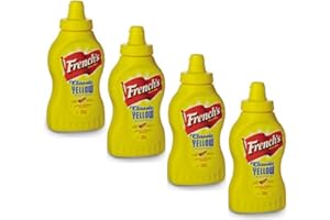 GENERICO CMC French's Senape Americana | Mostarda americana ideale per hot dog e patatine fritte | Mostarda gialla 4 confezioni da 226 g