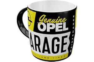 Nostalgic-Art Kubek do kawy w stylu retro, Opel - Garaż, pomysł na prezent dla miłośników akcesoriów samochodowych, ceramiczny Deko, wzór vintage, 330 ml