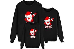 Allbestop Pull Noël Famille Assortis Pull Noel Moche,Une Famille Hors Norme Sweat Noir Veste Enfant Garcon T-Shirt Noel Tenue Noel Bebe Garcon Ensemble Pyjama Noel Famille