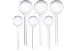 SEVENMYE 6 Pack Plant Watering Bulbs Garden Automatic Watering Globes Self-Watering Globes,Plant Waterer drip irrigation equipment (White)