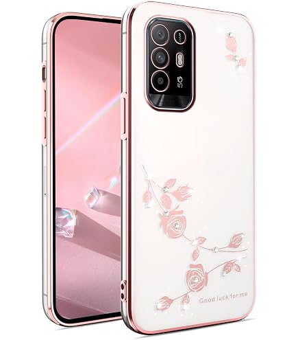 Cover Trasparente Rosa Per OPPO A78 4G - Custodia Morbida TPU Antiurto Con Bordo Rinforzato E Finitura Galvanica - 2