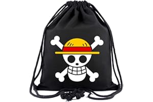 WANHONGYUE One Piece Anime Borse da Palestra Sacca da Ginnastica Coulisse Zaino Sportivo Sacchetto Portatile