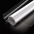 COSMOS STAR™ Plain Contact Paper Vinyl Clear Glossy Self-Adhesive Film Cover Removable Protective Film Liners Drawers Shelves Kitchen Cabinets Desks Fridge Roll