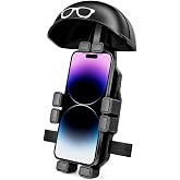 Coverzone Titreşim &Ouml;nleyici Otomatik Tuşlu Motosiklet Bisiklet Scooter ATV Telefon Tutucu Dikiz Ayna Bağlantılı Telefon Tutuc