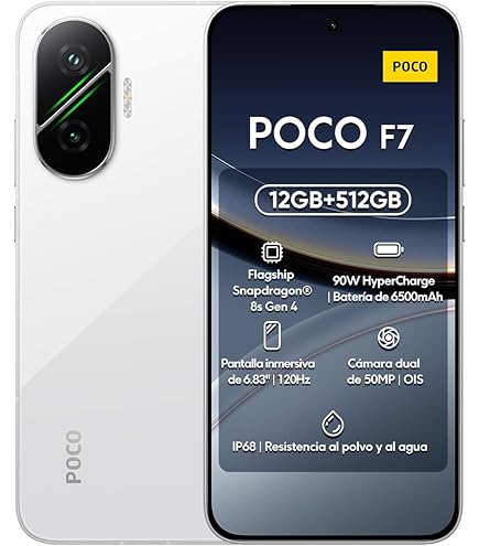 スマートフォン本体 POCO F7 Black 12GB RAM 512GB Buy POCO F7 5G, 12GB Ram, 512GB Storage, Phantom Black, Smartphone