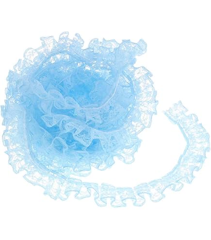 Geraffte Spitzenborte 91 Cm – Plissierter Spitzenstoff Aus Polyester, Ideal Zum Nähen & Dekorieren Von Kleidern, Taschen & Kostümen