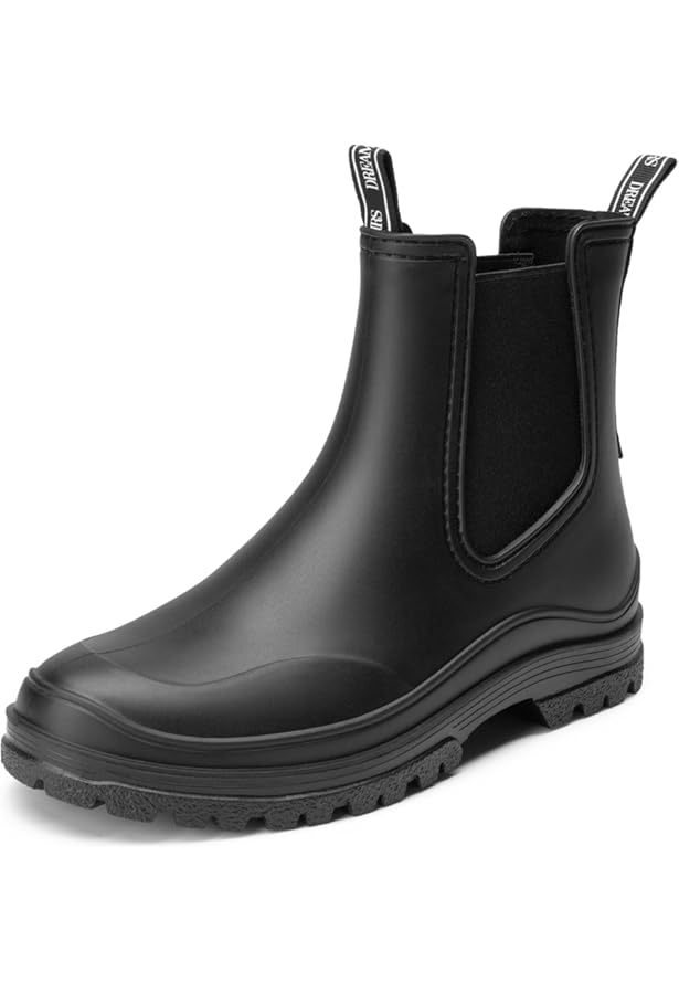 Botte De Travail Femme YOOEEN Bottes De Pluie Femme Bottes En Caoutchouc Bottines Cheville Antidérapant Chaussures En Caoutchouc Imperméables Chaussures De Travail De Jardin Botte Pluie Femme