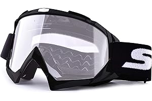 SGTTX Motorradbrille, ATV Dirt Bike Off Road Racing MX-Fahrbrille Anti-UV-Schutzbrille Winddichte staubdichte Motocross-Brille Anti-Scratch-Motorradbrille zum Radfahren/Reiten/Klettern/Skifahren