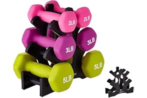 Culnflun Mancuerna Rack, Triangular Mancuerna Soporte 3 Tier peso tier, 23x22.5x8.5 cm Home Gym Ejercicio