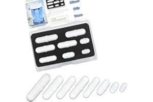 OTHMRO Magnetic Stir Bar Set, Lab Type-B Mixed Size PTFE Magnetic Stirrer Mixer Stir Bars for Flat Bottom Beaker, 8x35mm, 8x30mm, 8x28mm, 7x30mm Magnetism for Laboratory Home Diy Project
