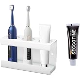 SVOCK Porta Spazzolino Elettrico, Portaspazzolino da Parete Senza Foratura, Portaspazzolini da Bagno da Parete, 3 Foro Portas