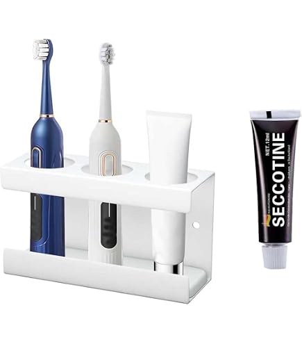 Portaspazzolino da bagno, portaspazzolino da parete in plastica, non