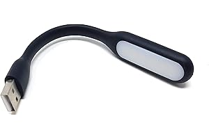 Maincore Black USB Powered LED Light/Bright & Flexible for Car, PC, Desktop, Power Bank, Notebook, Laptop Reading Lamp (Can be Powered from Any USB Port)