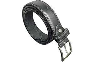 SoBo LEATHER Men's Trouser Belt, Classic Design, 1" Wide, Men's Belts 28" - 48" Waist