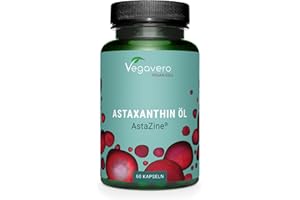 Astaxanthine 8mg PREMIUM Vegavero® | Qualité Supérieure : Huile AstaZine® | 100% Naturelle & Pure | Sans Additifs | Antioxydant Puissant | VEGAN