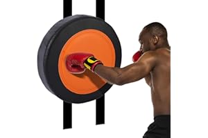 DISPRA Tappetino da Boxe da Parete | Wall Focus Target Sacco da Boxe in Pelle PU - Attrezzatura per Fitness Regolabile in Altezza per Arti Marziali, Taekwondo