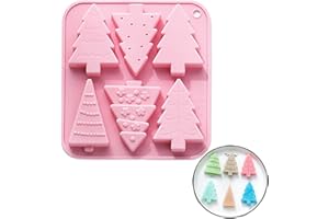 PTAIZJJZ Molde de Silicona para Árbol de Navidad - Chocolate, Hornear, Jabón, Caramelos, Pasteles, Gelatina - Decoración para Fiestas Familiares