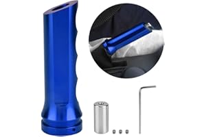 MAJATOU Housse de Frein à Main, Housse de Frein à Main de Voiture, Housse de Protection de Frein à Main, Housse de Frein à Main Universelle en Aluminium pour Voiture, Manchon de Frein à Main(bleu)