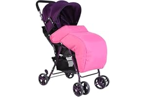 BORDSTRACT Kinderwagen-Fußsack, wasserdichter Winter-Kinderwagen-Wärmerbezug, universeller Kinderwagen-Fußsack für Kinderwagen, Kinderwagen, Kinderwagen(Rosa)