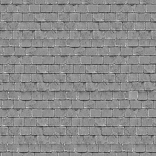 id Backscenes Scenic Brick / Building Papers - Roof Tiles Grey (BM62)