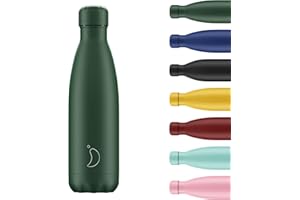 Chilly's Borraccia Acciaio Inox ed Riutilizzabile - Ermetica, Non Traspirante - Matte - all Green - 750ml
