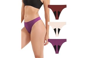 INNERSY periodiska underkläder sträng lätt blödning sömlösa perioder underkläder tanga 3-pack