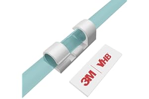 Clips Câbles Adhésifs Rangement de Câbles, XIAOXI Gestion de Câble Support Organiseur de Fils Electriques pour Cordon dans la Voiture, la Maison ou le Bureau - Lot de 40 (Blanc)