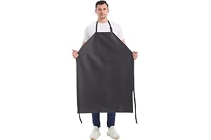 Nanxson Tabliers unisexes PU imperméables réglables Tablier de travail Tablier de boucher pour la boucherie, le nettoyage, l'industrie