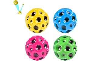 Newtic 4PCS Astro Jump Ball,Planeten Hüpfbälle,springstöcke & Hüpfbälle,springende Bälle,Space Theme Bouncy Balls,Mini Bouncing Ball Toy,Bouncy Balls for Kids Party Gift