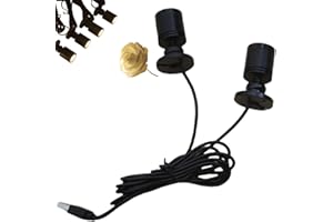 OUMUN Uplights Indoor,Led Floor Spot Light,Sp-ot Lights,Mini Spo-tlight,LED Display Sp-ot,Spotlig-ht,USB Powered Jewelry Spotlight,USB Dimmable LED Spotlight,Adjustable Spot Small Up Lights,Warm Light 3000K